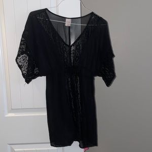Black Swimsuit coverup